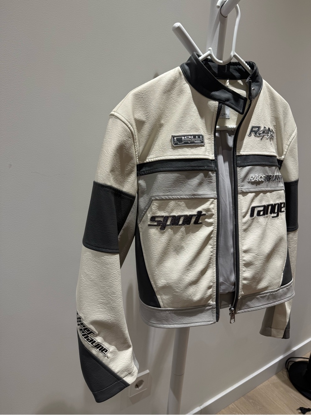 Faux Leather Racing Jacket - Picture 5 of 5